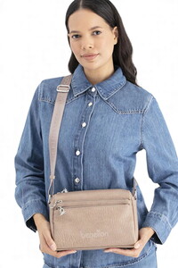 Benetton Soft Line Vizon Kadın Çapraz Askılı Çanta BNT1692