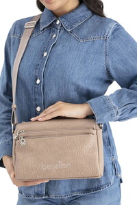  Benetton Soft Line Vizon Kadın Çapraz Askılı Çanta BNT1692