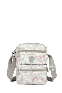 Smart Bags Krinkıl Gri Çiçekli Kadın Çapraz Askılı Çanta SMB3112