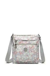Smart Bags Krinkıl Gri Çiçekli Kadın Çapraz Askılı Çanta SMB3162