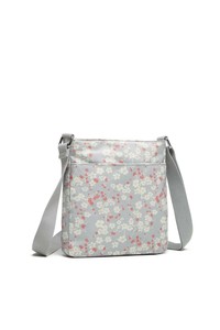  Smart Bags Krinkıl Gri Çiçekli Kadın Çapraz Askılı Çanta SMB3162