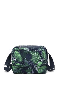 Smart Bags Krinkıl Lacivert/Yeşil Kadın Çapraz Askılı Çanta SMB1172