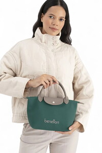  Benetton  Yeşil-Taş Kadın El Çantası BNT1702