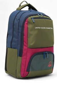  Benetton  Lacivert-Yeşil Unisex Okul Sırt Çantası 20899