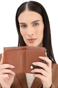  Benetton Monogram Kahve-Taba Kadın Portföy & Clutch Çanta BNT1660