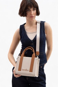 Benetton  Bej-Camel Kadın El Çantası BNT1620