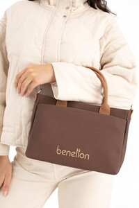 Benetton  Kahve-Camel Kadın El Çantası BNT1649
