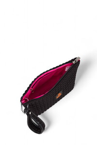  Bilik Deri Scuba Siyah Kadın Portföy & Clutch Çanta YELİZ