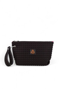 Bilik Deri Scuba Siyah Kadın Portföy & Clutch Çanta YELİZ