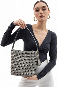 Sisley  Platin Kadın Omuz Çantası SLY222