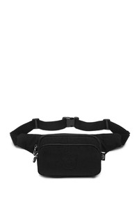 Smart Bags Krinkıl Siyah Kumaş Kadın Bel Çantası SMB1154