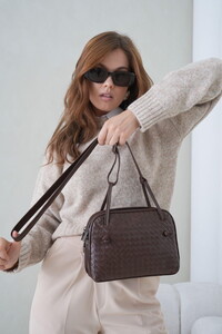 Bilik Deri  Kahve Kadın Çapraz Askılı Çanta HİMALAYA