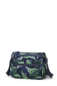  Smart Bags Krinkıl Lacivert/Yeşil Kadın Çapraz Askılı Çanta SMB1128