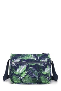  Smart Bags Krinkıl Lacivert/Yeşil Kadın Çapraz Askılı Çanta SMB1128
