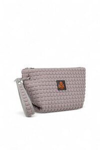  Bilik Deri Scuba Gri Kadın Portföy & Clutch Çanta YELİZ
