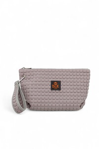 Bilik Deri Scuba Gri Kadın Portföy & Clutch Çanta YELİZ