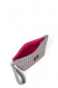  Bilik Deri Scuba Gri Kadın Portföy & Clutch Çanta YELİZ