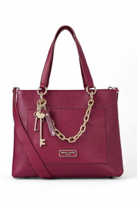  Pierre Cardin Logo Detaylı Vişne Kadın El Çantası 05PC25K101-P