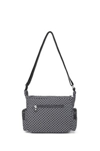  Smart Bags Krinkıl Siyah/Beyaz Kadın Çapraz Askılı Çanta SMB1008