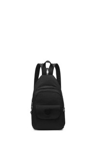 Smart Bags Krinkıl Siyah Kumaş Kadın Sırt Çantası SMB1237