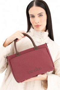 Benetton  Bordo-Kahve Kadın El Çantası BNT1649