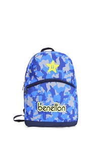 Benetton  Mavi Kumaş Unisex Sırt Çantası BEN76058