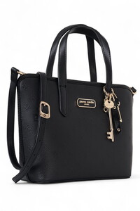  Pierre Cardin Logo Detaylı Siyah Kadın El Çantası 05PC25K102-P