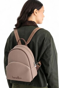  Benetton  Vizon-Kahve Kadın Sırt Çantası BNT1676