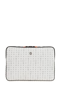 Bilik Deri Monogram Beyaz Unisex Laptop & Evrak Çantası LAPTOP-MN 15,6'