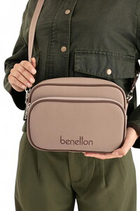 Benetton  Vizon-Kahve Kadın Çapraz Askılı Çanta BNT1653