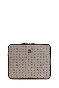 Bilik Deri Monogram Gri Unisex Laptop & Evrak Çantası TABLET-MN 12'