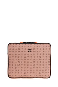 Bilik Deri Monogram Pembe Unisex Laptop & Evrak Çantası TABLET-MN 12'