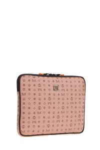  Bilik Deri Monogram Pembe Unisex Laptop & Evrak Çantası TABLET-MN 12'