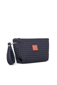  Bilik Deri Scuba Koyu Gri Kadın Portföy & Clutch Çanta YELİZ