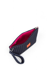  Bilik Deri Scuba Koyu Gri Kadın Portföy & Clutch Çanta YELİZ
