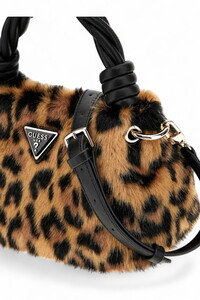  Guess Shaida Siyah-Kahve-Leopar Kadın El Çantası HWLO8143110