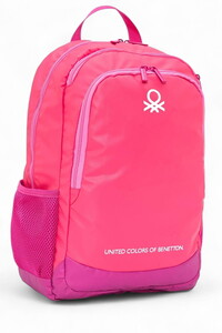  Benetton  Pembe Unisex Okul Sırt Çantası 20878