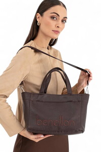 Benetton Soft Line Kahve Kadın El Çantası BNT1635