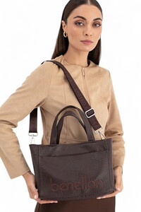  Benetton Soft Line Kahve Kadın El Çantası BNT1635