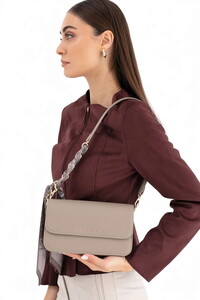  Sisley Logo Detaylı Taş Kadın Çapraz Askılı Çanta SLY236