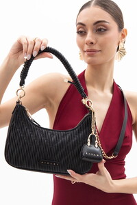 Sisley  Siyah Kadın Omuz Çantası SLY145