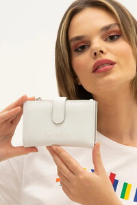 Benetton  Beyaz/Gri Kadın Portföy & Clutch Çanta BNT1300