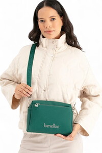 Benetton  Yeşil-Taş Kadın Çapraz Askılı Çanta BNT1651