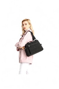  Smart Bags Krinkıl Siyah Kadın Omuz Çantası SMBMT1125