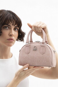 Benetton Monogram Pudra Kadın El Çantası BNT1602