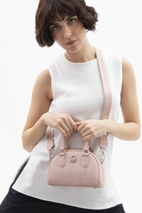  Benetton Monogram Pudra Kadın El Çantası BNT1602