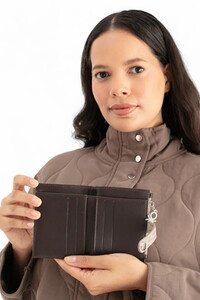  Benetton Monogram Taş-Kahve Kadın Portföy & Clutch Çanta BNT1660