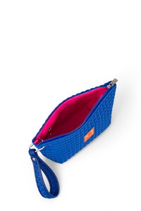  Bilik Deri Scuba Saks Mavi Kadın Portföy & Clutch Çanta YELİZ