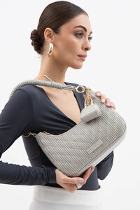 Sisley  Gri Kadın Omuz Çantası SLY145