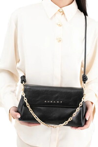  Sisley Logo Detaylı Siyah Kadın Çapraz Askılı Çanta SLY234